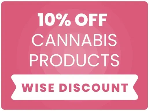 10% Off Cannabis Products Wise Discount 55+
