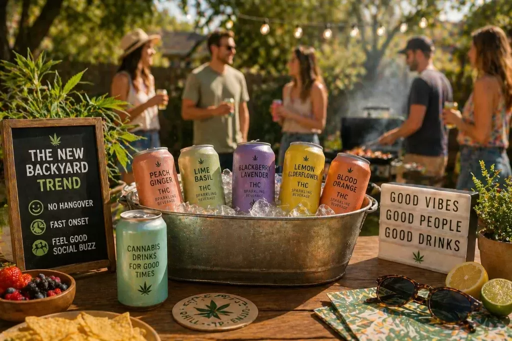 Why Cannabis Drinks Are Becoming the New Backyard Party Trend