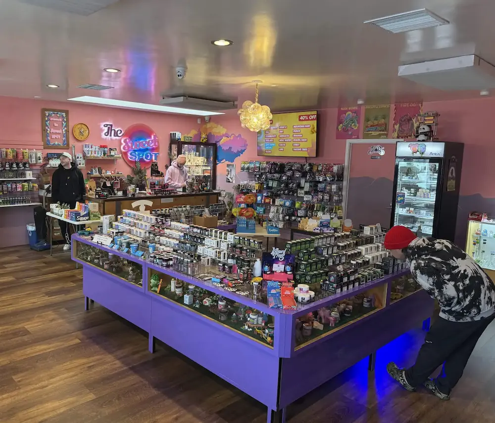 Interior view of Sonoma Cannabis dispensary in Rincon Valley
