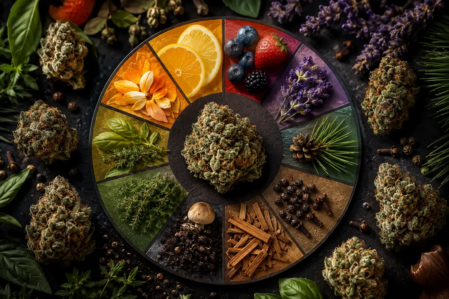 cannabis flavor wheel guide
